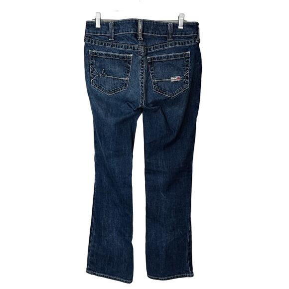 Ariat FR Jeans Womens 28R Mid Rise Boot Flame Resistant Western‎ Work Denim - Picture 3 of 9